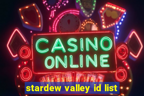 stardew valley id list